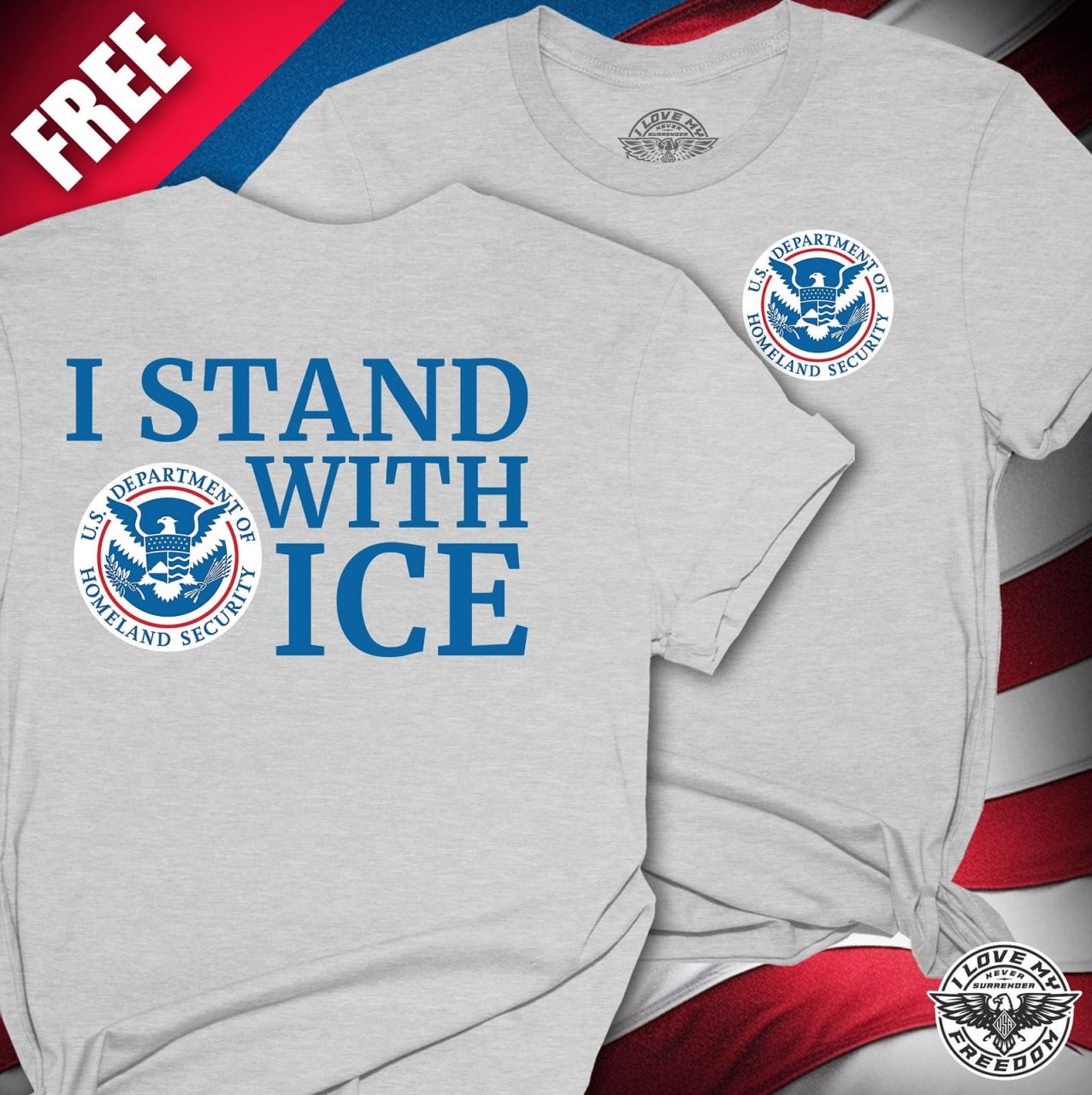 I Stand With ICE T-Shirt
